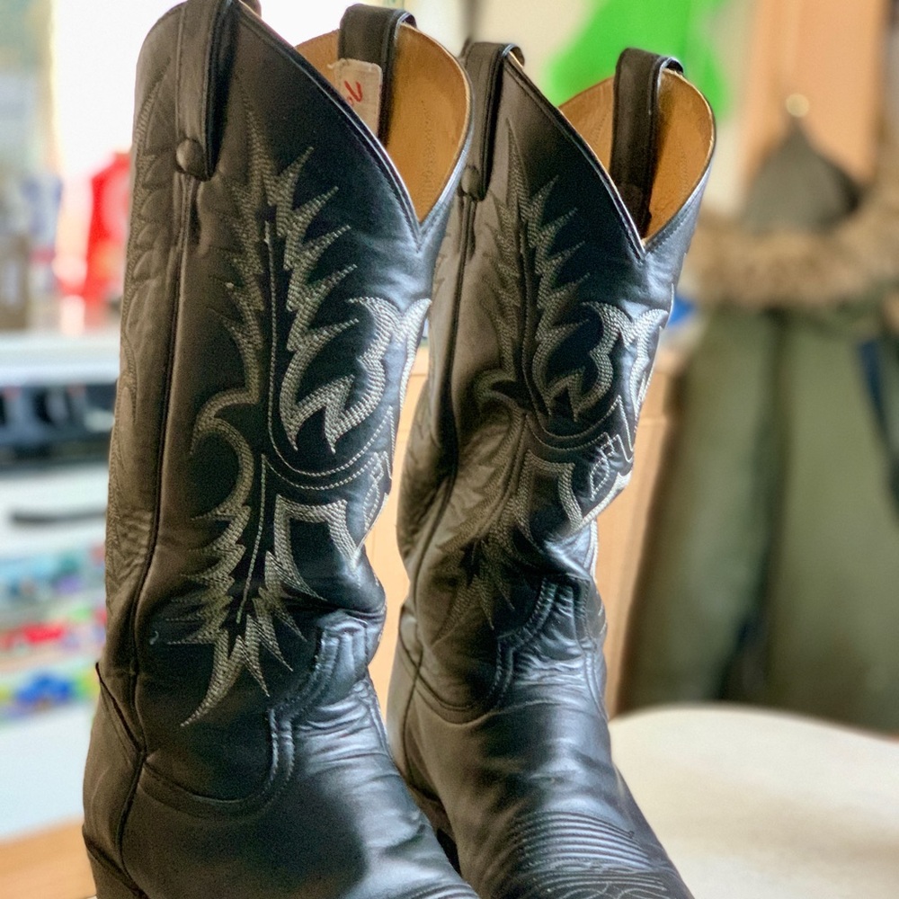 Vintage Tony Lama Vaquero Pampas Cowboy Boots